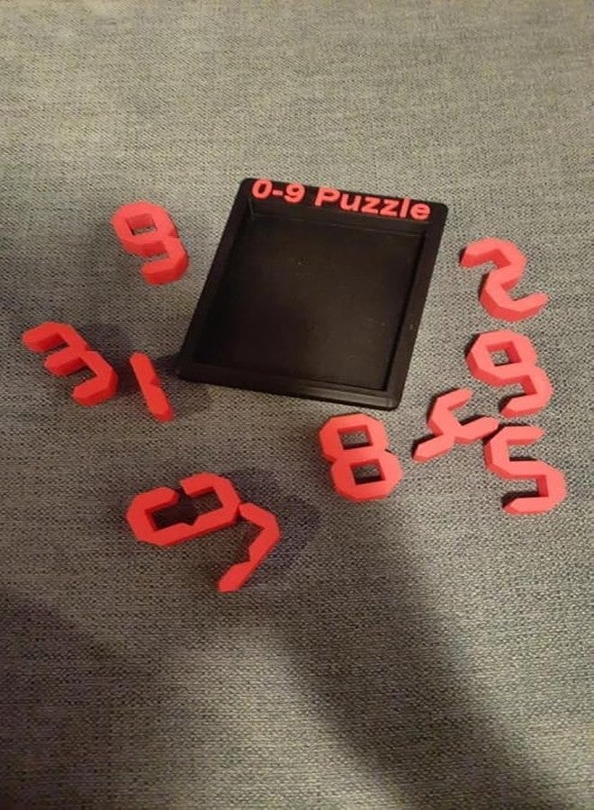 3D CRAFT Printed Number Set with Display Case, 0-9 Puzzle Digits, Multicolor, Includes 0-9 Puzzle Frame - Image 3
